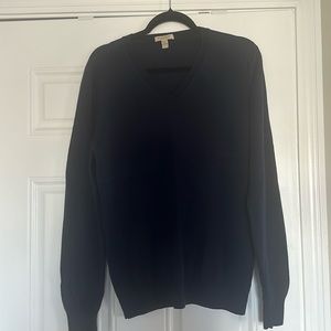 BURBERRY WOOL MENS SWEATER WITH ELBOW PADS